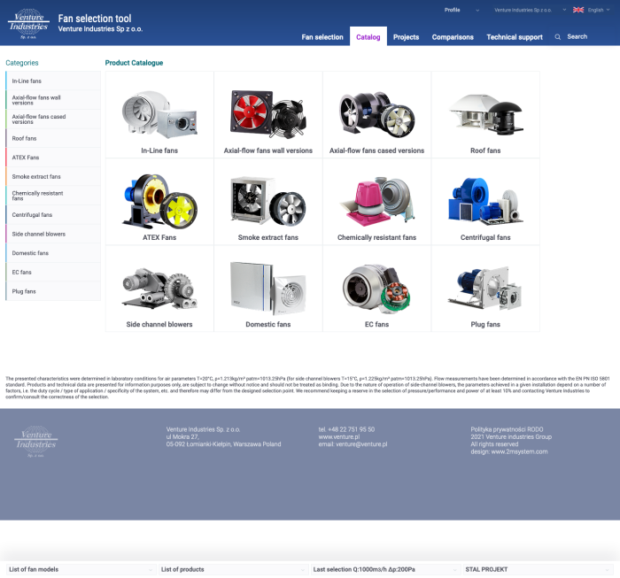 Venture Industries catalog