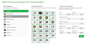 Basic fan selection module