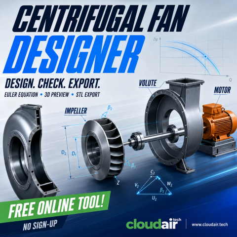 Centrifugal fan designer