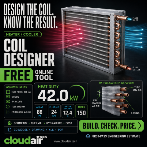 Heater/cooler coil designer